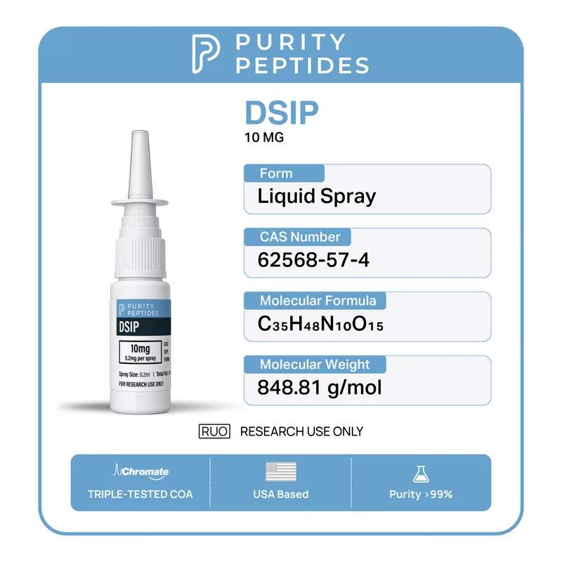 dsip nasal 10mg Spray | USA Made 99%+ Purity DSIP Nasal Spray Vs Injections: